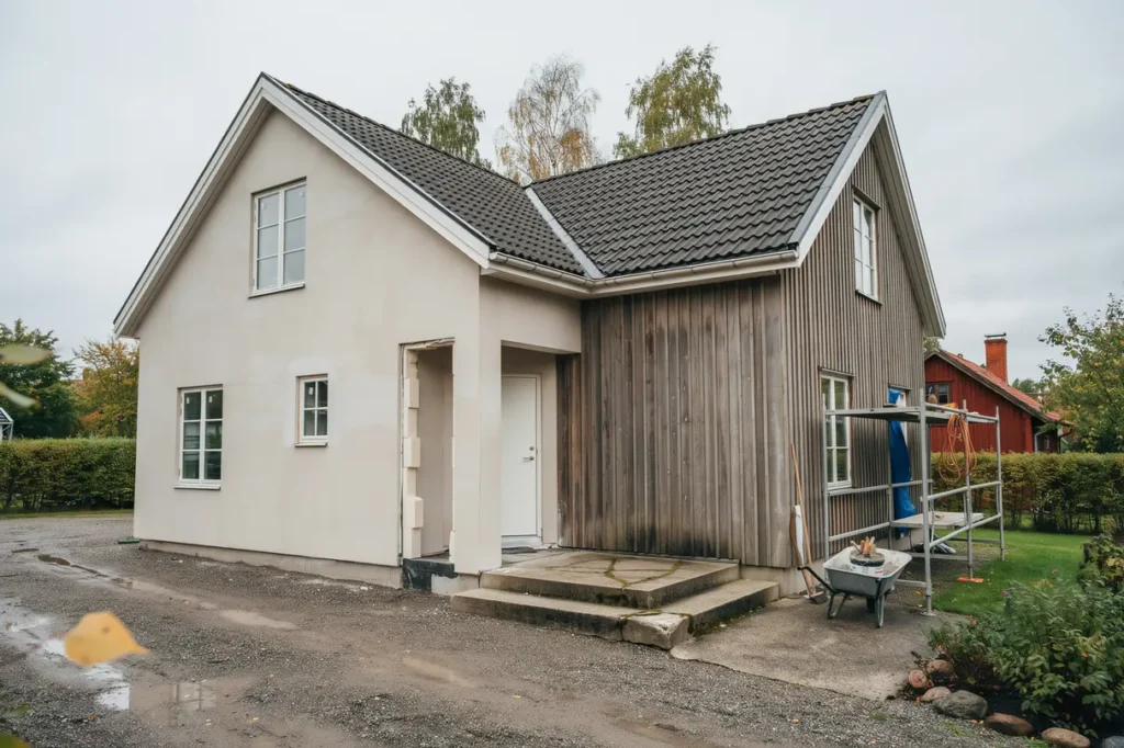 fasadrenovering p villa putsa byta panel eller till ggsisolera regler kostnad och smarta val