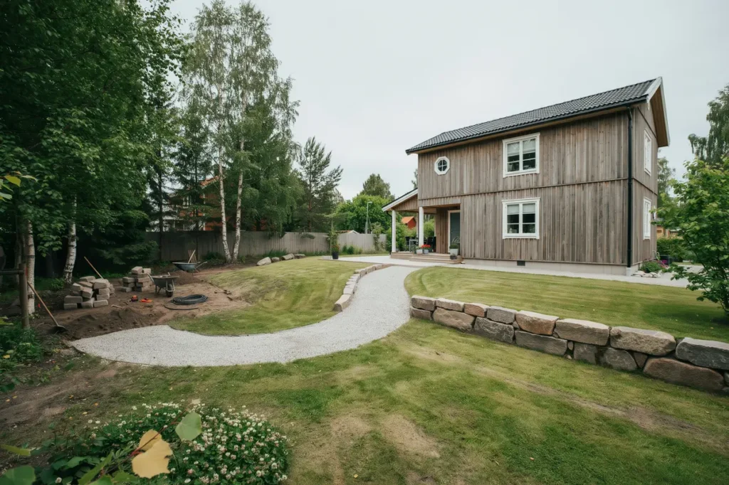 juli r r tt tid f r markarbete runt huset s planerar du f r st dmur g ngar och niv skillnader
