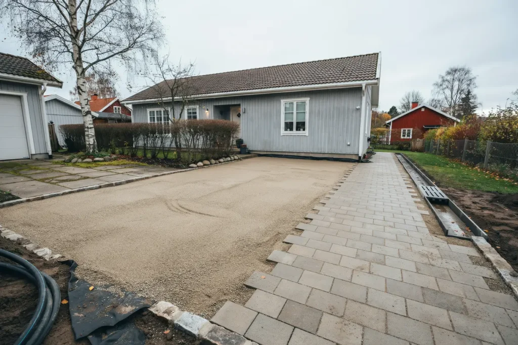 planera en h llbar uppfart till villan materialval markarbete och dr nering som h ller ver tid
