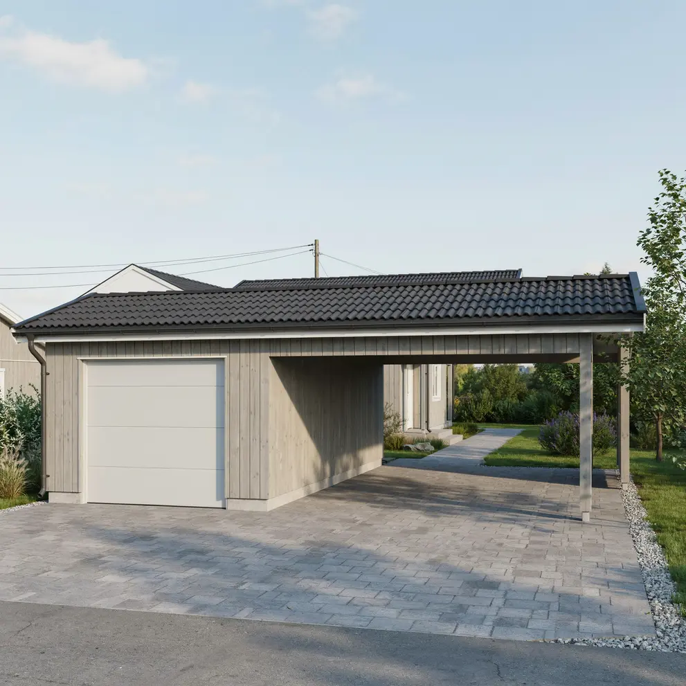 bygga carport garage taby stockholm